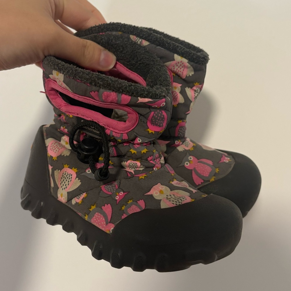 Bogs Puff Owls Children's Winter Boots Girl's Size 7